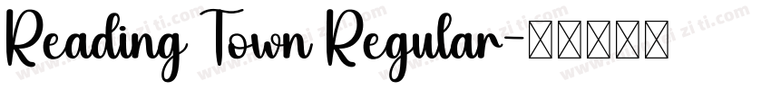 Reading Town Regular字体转换